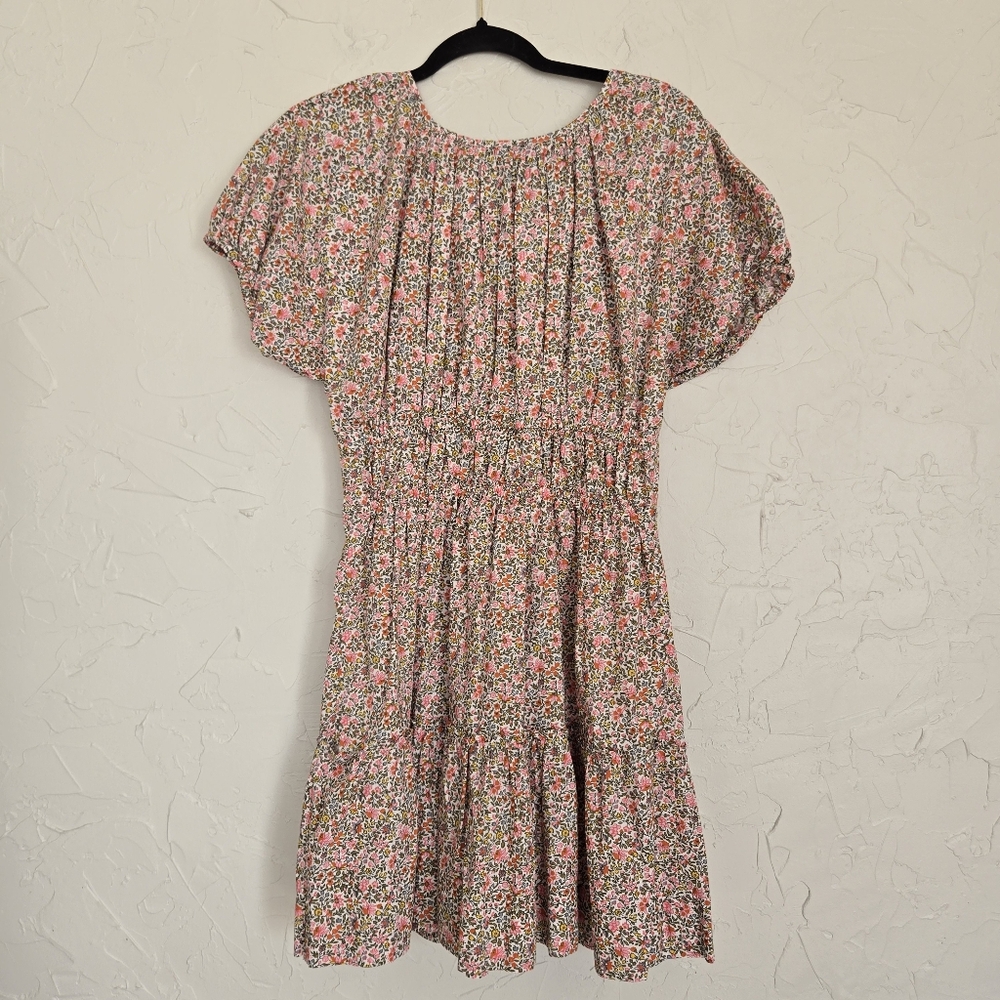 NEW J. Crew Floral Cinched Waist Puff Sleeve Dress - Picture 9 of 14